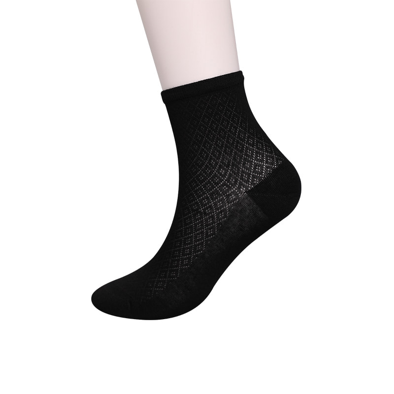 Nylonväska i mjuk bambufiber, tunna små diamantstrumpor för kvinnor, handsydda damstrumpor WSD1689