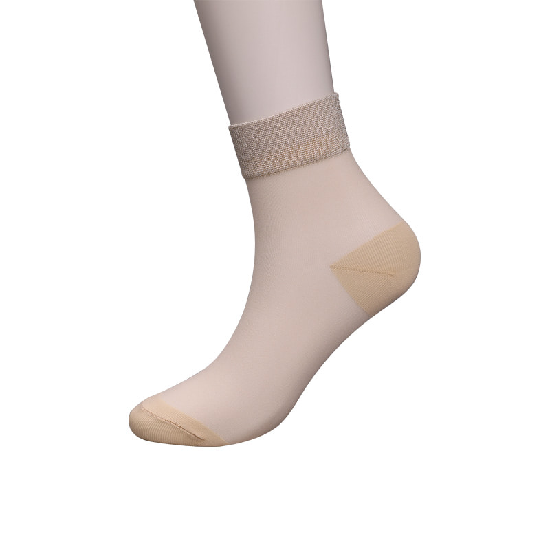 Mode genomskinlig nylonsilke bomullsbotten damstrumpor Superfin nylon genomskinlig siden damstrumpor Kristallsilke damstrumpor WSD1946