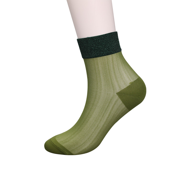 Mode genomskinlig nylonsilke bomullsbotten damstrumpor Superfin nylon genomskinlig siden damstrumpor Kristallsilke damstrumpor WSD1946