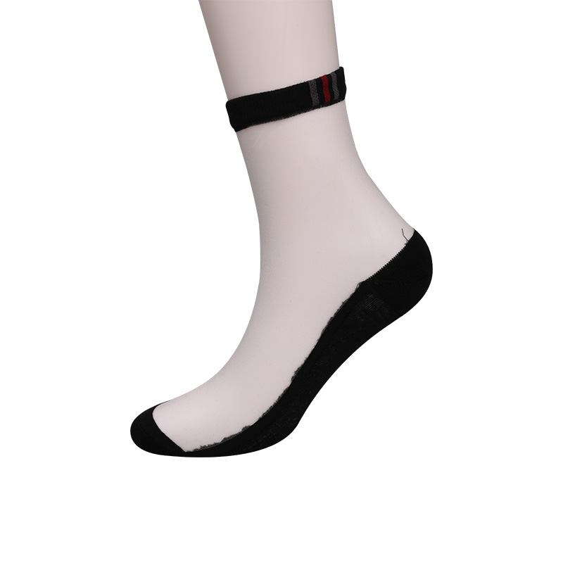 Mode avslappnad vår och sommar bomullsbotten herrstrumpor Luokou vertikala randiga blommor coola halkfria sulor herrstrumpor WSD2711