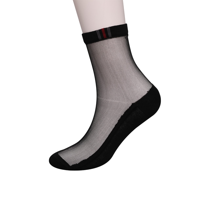 Mode avslappnad vår och sommar bomullsbotten herrstrumpor Luokou vertikala randiga blommor coola halkfria sulor herrstrumpor WSD2711