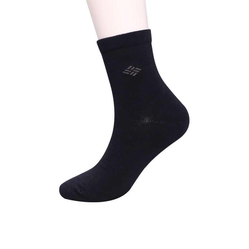 Kammad bomull bomullslindade ammoniakstrumpor 98 % bomullsgarn liten jacquard handsydd höst och vinter herrstrumpor WSD2581