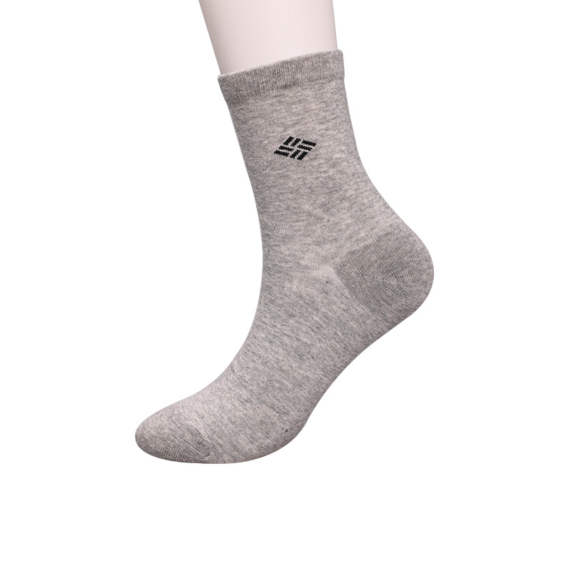 Kammad bomull bomullslindade ammoniakstrumpor 98 % bomullsgarn liten jacquard handsydd höst och vinter herrstrumpor WSD2581