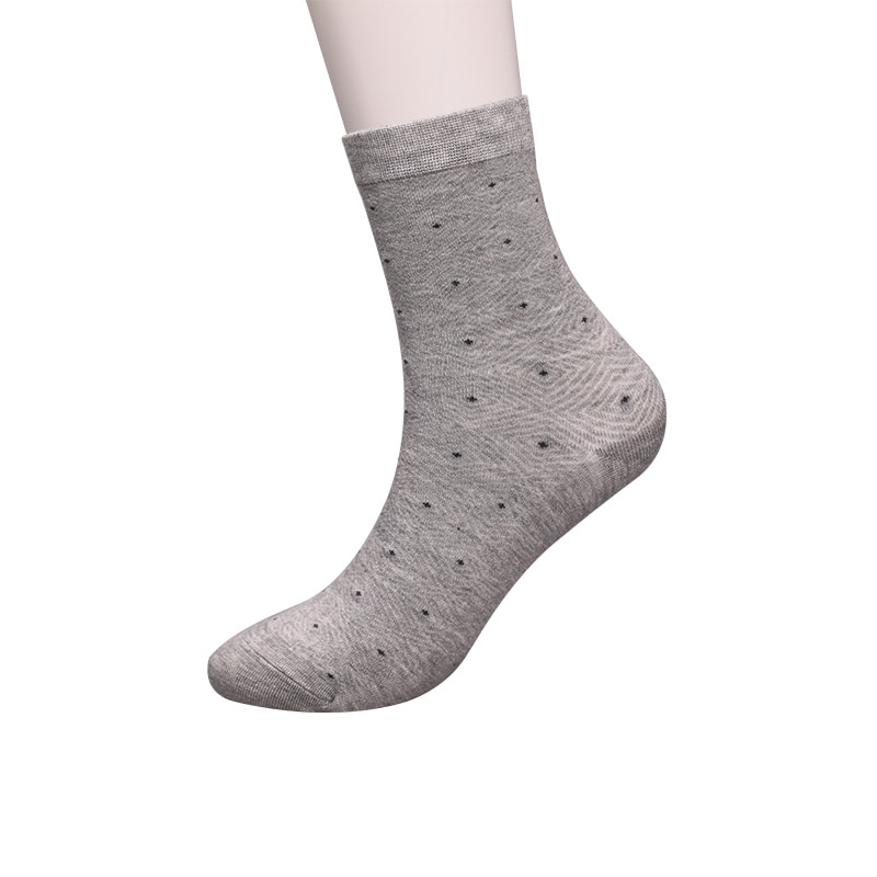 Mjukt spunnet sidennylonlindad ammoniak, osynlig diamantformad liten prickig jacquard handsydd vintertjocka herrstrumpor WSD2851