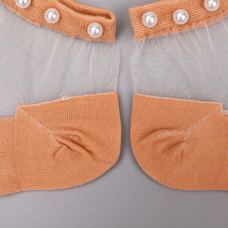 Mode nylon genomskinlig siden bomullsbotten dam båtstrumpor topp pärla glas kristall siden dam båtstrumpor WSD1288