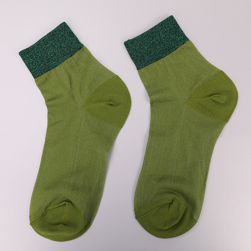 Mode genomskinlig nylonsilke bomullsbotten damstrumpor Superfin nylon genomskinlig siden damstrumpor Kristallsilke damstrumpor WSD1946