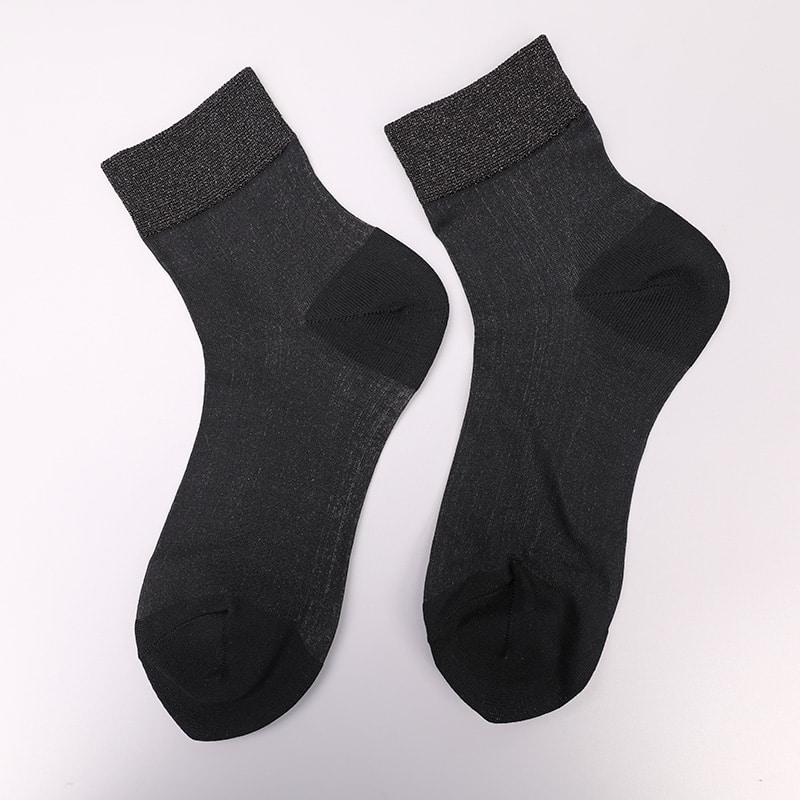 Mode genomskinlig nylonsilke bomullsbotten damstrumpor Superfin nylon genomskinlig siden damstrumpor Kristallsilke damstrumpor WSD1946