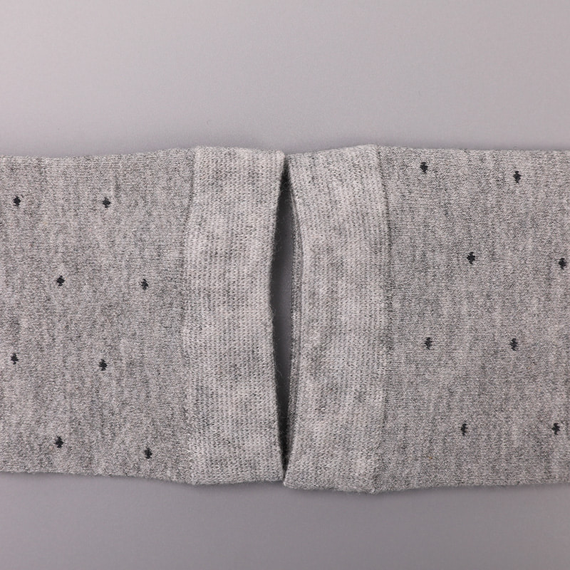 Mjukt spunnet sidennylonlindad ammoniak, osynlig diamantformad liten prickig jacquard handsydd vintertjocka herrstrumpor WSD2851