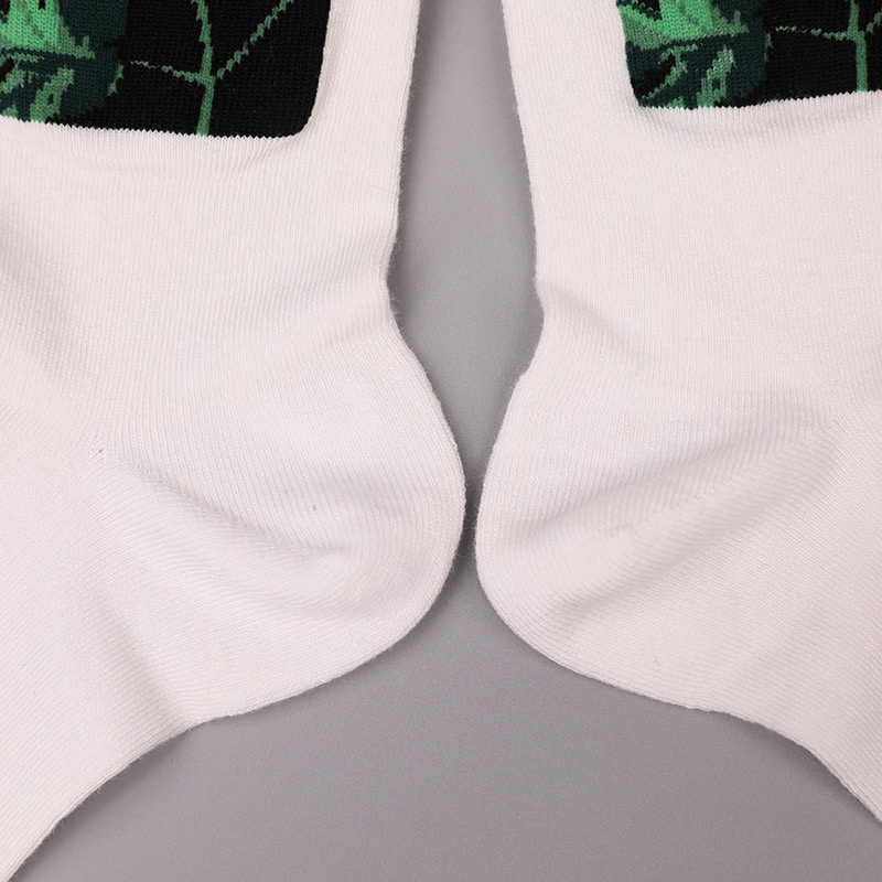 Mjukt spunnet sidennylonlindad spandeximitation 3D-tryckt jacquard handsydda höst- och vinterstrumpor för män WSD2850