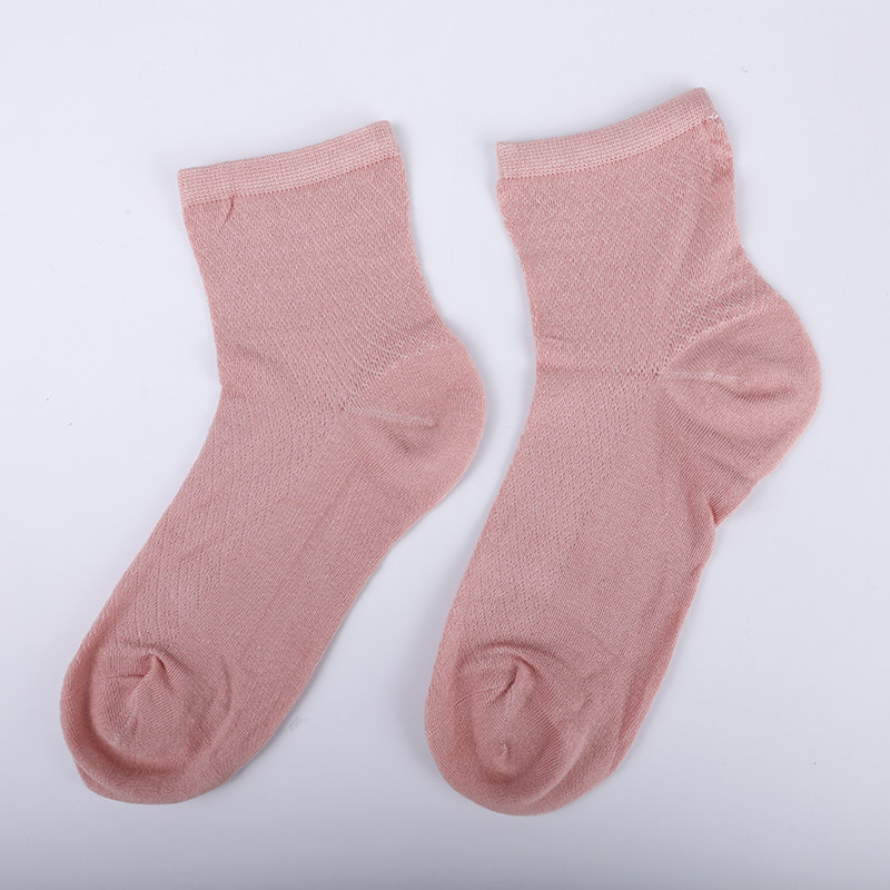 Nylonväska i mjuk bambufiber, tunna små diamantstrumpor för kvinnor, handsydda damstrumpor WSD1689