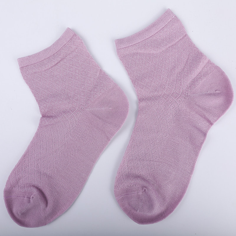 Nylonväska i mjuk bambufiber, tunna små diamantstrumpor för kvinnor, handsydda damstrumpor WSD1689