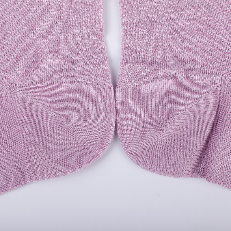 Nylonväska i mjuk bambufiber, tunna små diamantstrumpor för kvinnor, handsydda damstrumpor WSD1689