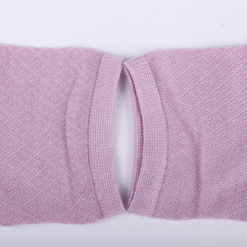 Nylonväska i mjuk bambufiber, tunna små diamantstrumpor för kvinnor, handsydda damstrumpor WSD1689