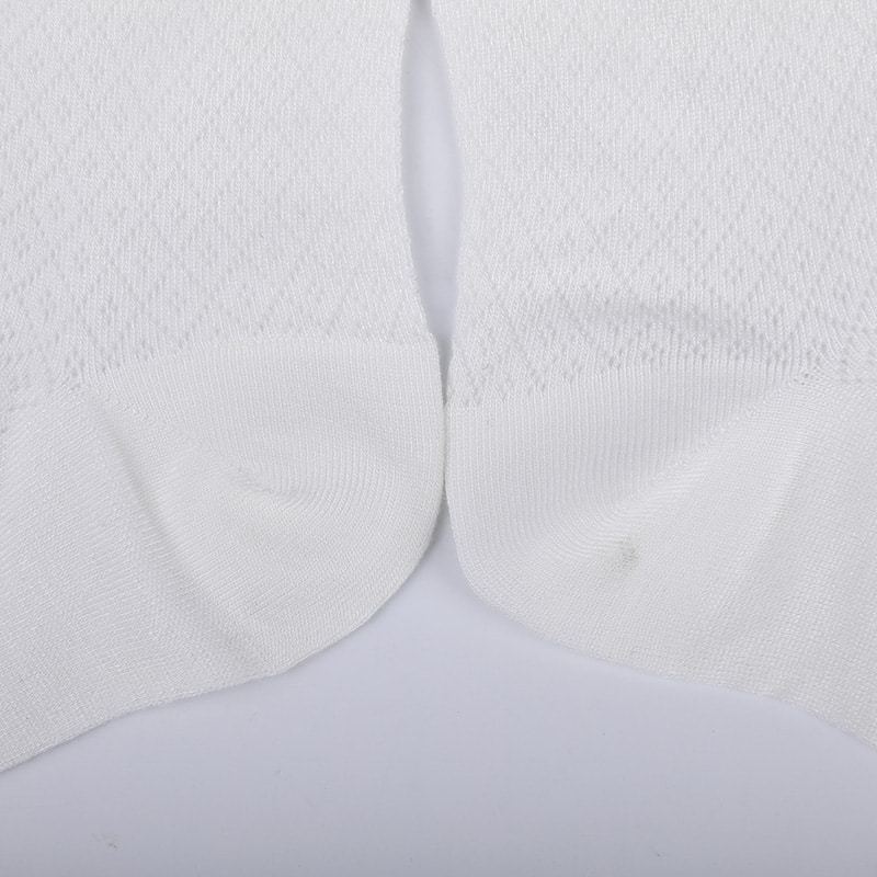 Nylonväska i mjuk bambufiber, tunna små diamantstrumpor för kvinnor, handsydda damstrumpor WSD1689