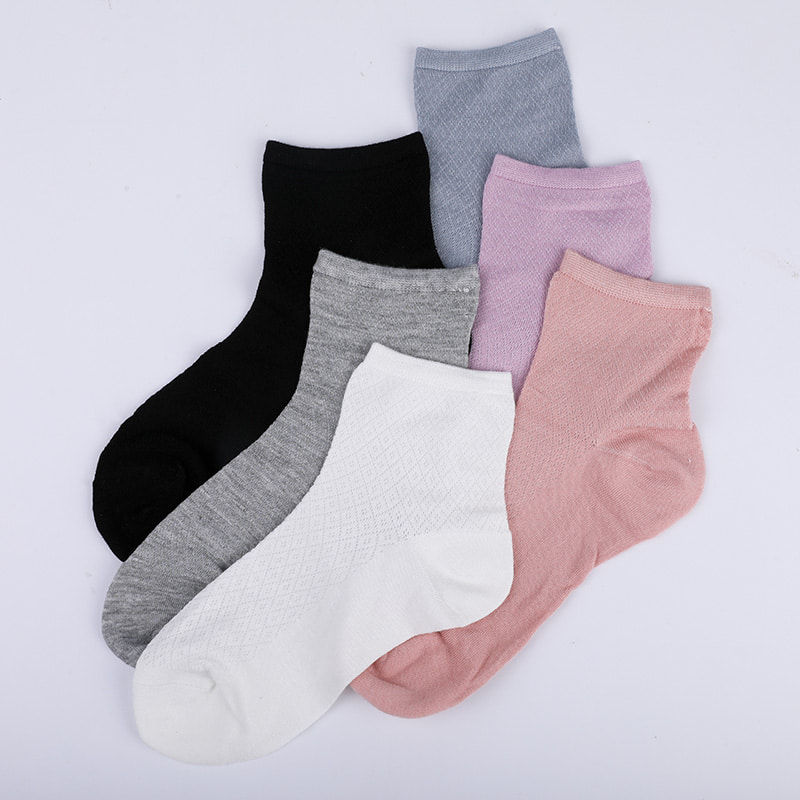 Nylonväska i mjuk bambufiber, tunna små diamantstrumpor för kvinnor, handsydda damstrumpor WSD1689