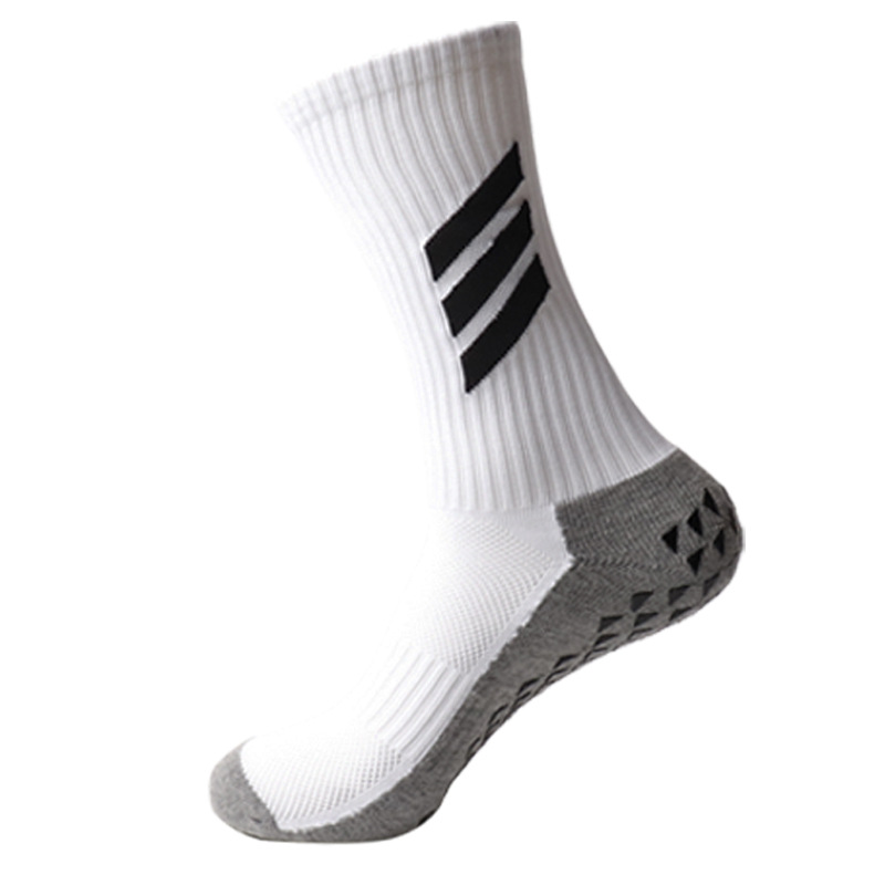 Kompression Sport Löpning Anti Sip Fotboll Custom Grip Custom Socks Logotyp